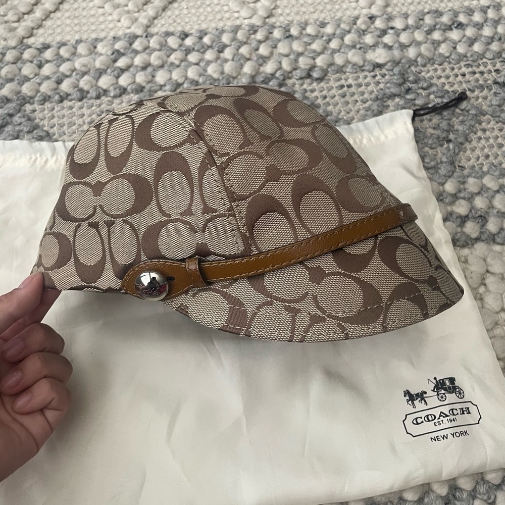 Coach Brown Monogram Bucket Hat